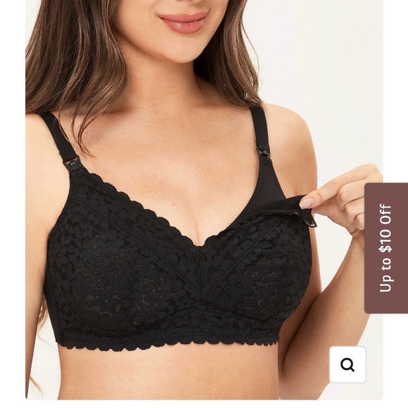 Momanda Black Lace Pumping Bra - Picture 2 of 4